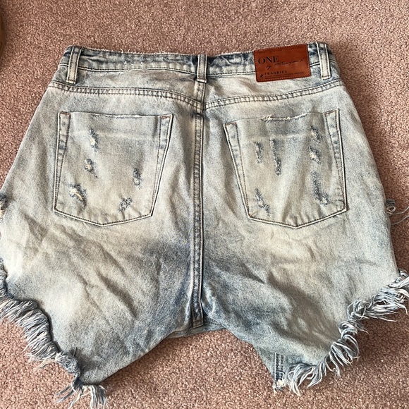 One teaspoon denim baggy ripped shorts - Picture 3 of 4